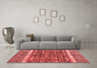 Modern Red Washable Rugs