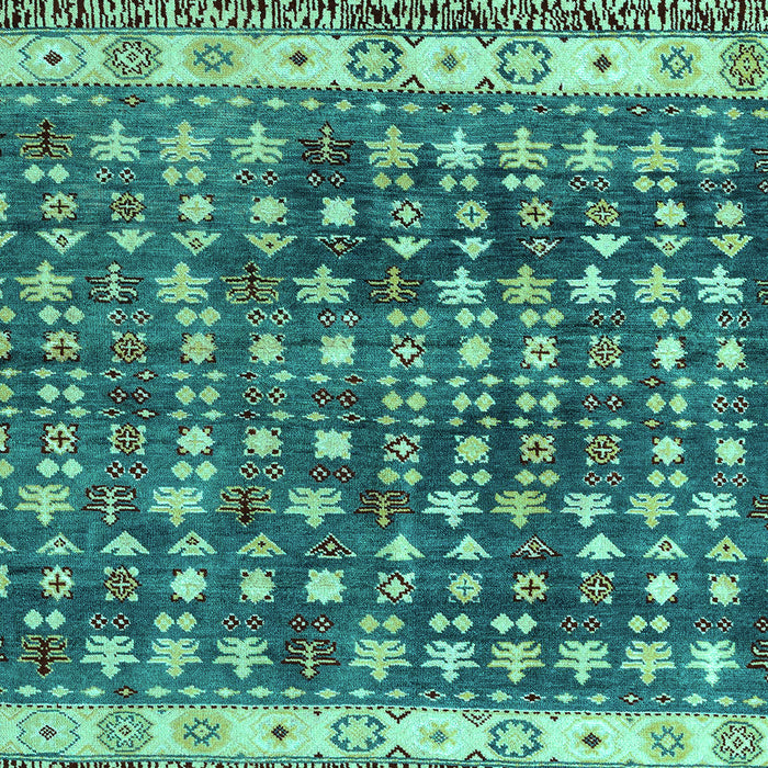 Machine Washable Abstract Turquoise Modern Area Rugs, wshabs4631turq