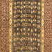 Square Abstract Brown Modern Rug, abs4631brn