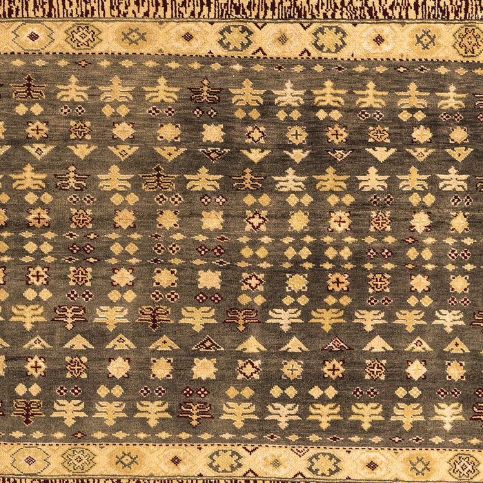 Machine Washable Abstract Brown Modern Rug, wshabs4631brn