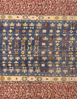 Abstract Camel Brown Modern Rug, abs4631