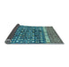 Sideview of Abstract Light Blue Modern Rug, abs4631lblu