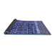 Sideview of Abstract Blue Modern Rug, abs4631blu