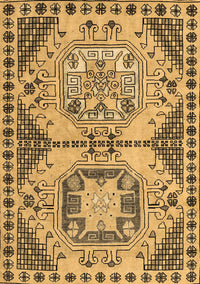 Abstract Brown Modern Rug, abs4632brn