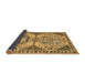 Sideview of Abstract Brown Modern Rug, abs4632brn