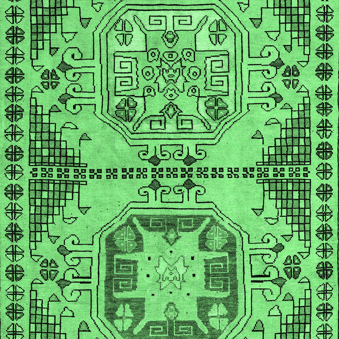 Abstract Emerald Green Modern Rug, abs4632emgrn