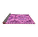 Sideview of Abstract Pink Modern Rug, abs4632pnk