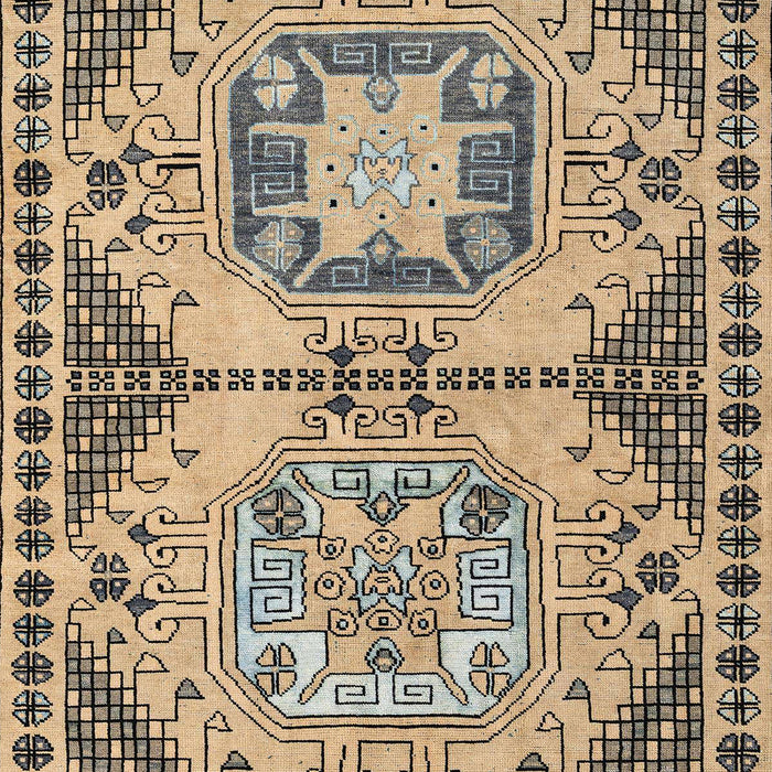 Abstract Yellow Modern Rug, abs4632
