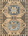 Machine Washable Abstract Yellow Rug, wshabs4632