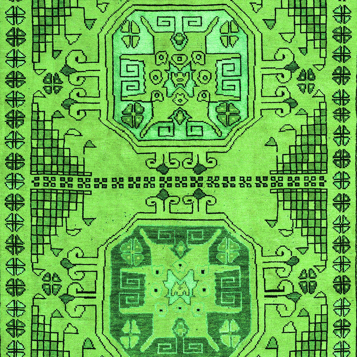 Machine Washable Abstract Green Modern Area Rugs, wshabs4632grn