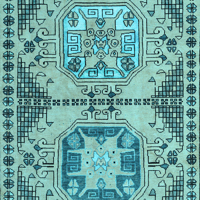 Abstract Light Blue Modern Rug, abs4632lblu