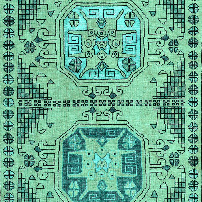 Machine Washable Abstract Turquoise Modern Area Rugs, wshabs4632turq
