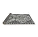 Sideview of Abstract Gray Modern Rug, abs4632gry