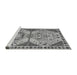 Sideview of Machine Washable Abstract Gray Modern Rug, wshabs4632gry