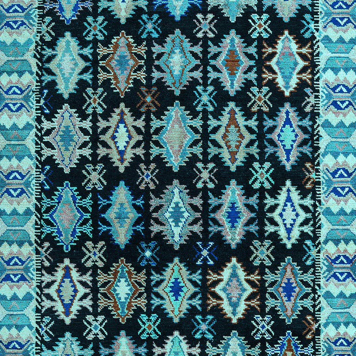 Machine Washable Abstract Light Blue Modern Rug, wshabs4633lblu