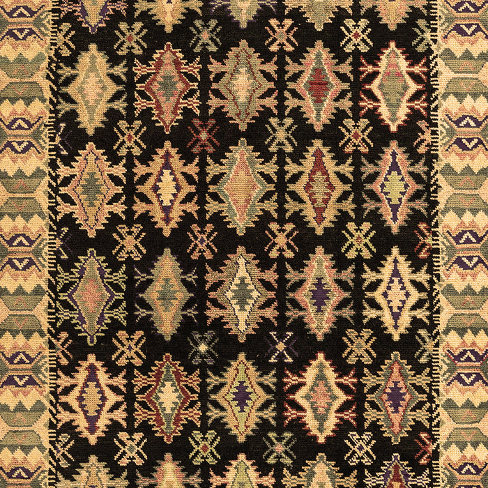 Machine Washable Abstract Brown Modern Rug, wshabs4633brn