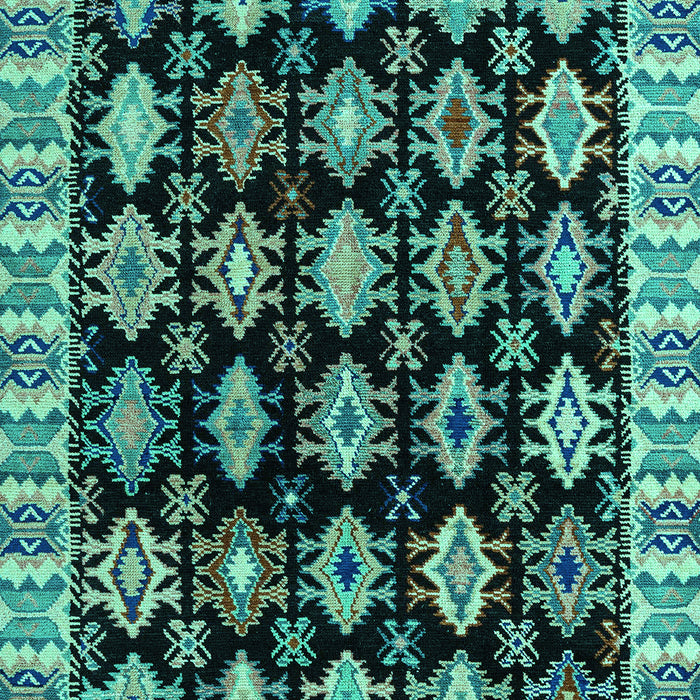 Abstract Turquoise Modern Rug, abs4633turq