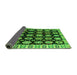 Sideview of Abstract Green Modern Rug, abs4633grn