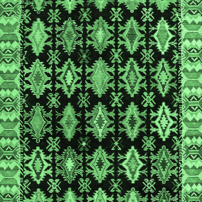 Machine Washable Abstract Emerald Green Modern Area Rugs, wshabs4633emgrn
