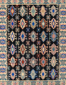 Abstract Camel Brown Modern Rug, abs4633