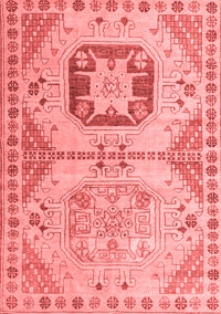 Abstract Red Modern Rug, abs4634red