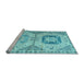 Sideview of Machine Washable Abstract Light Blue Modern Rug, wshabs4634lblu