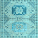 Square Machine Washable Abstract Light Blue Modern Rug, wshabs4634lblu