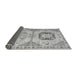 Sideview of Abstract Gray Modern Rug, abs4634gry