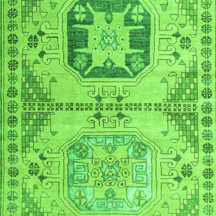 Machine Washable Abstract Green Modern Area Rugs, wshabs4634grn