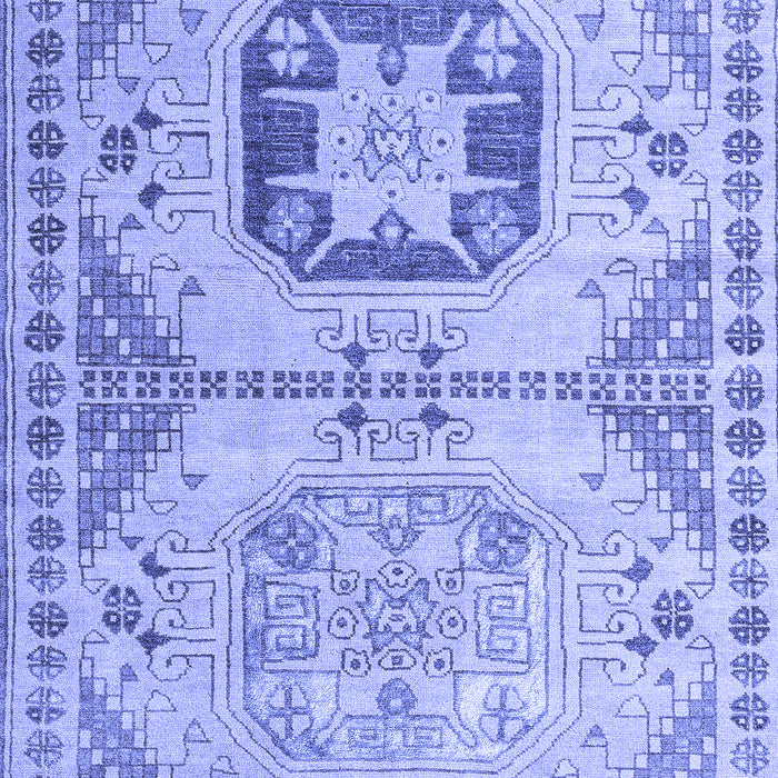 Abstract Blue Modern Rug, abs4634blu