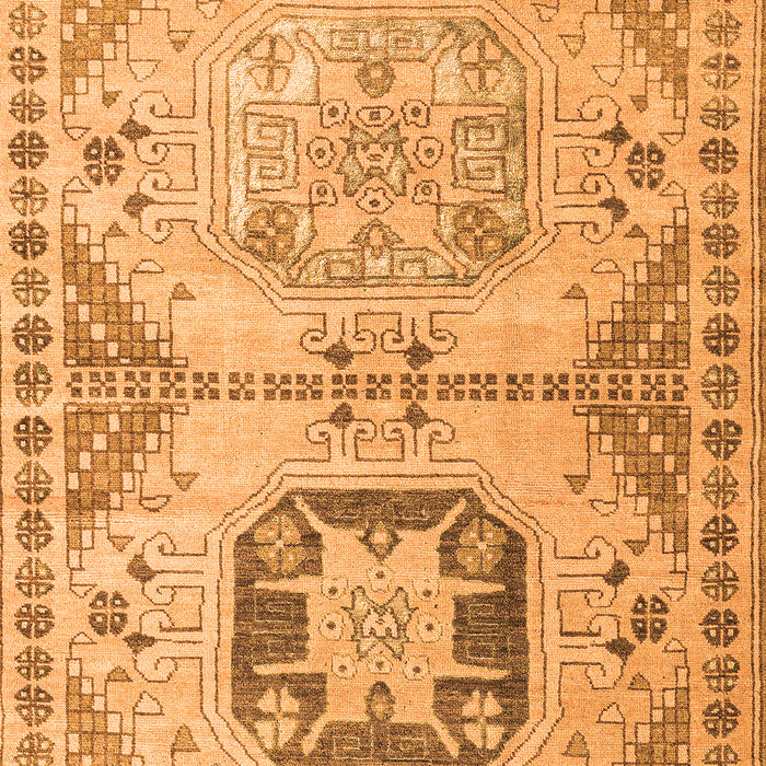 Abstract Orange Modern Rug, abs4634org