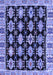 Abstract Blue Modern Rug, abs4635blu