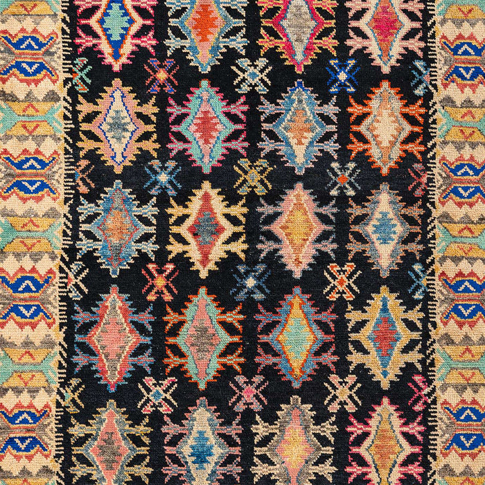 Abstract Burgundy Brown Modern Rug, abs4635