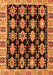 Abstract Orange Modern Rug, abs4635org