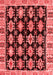 Abstract Red Modern Area Rugs