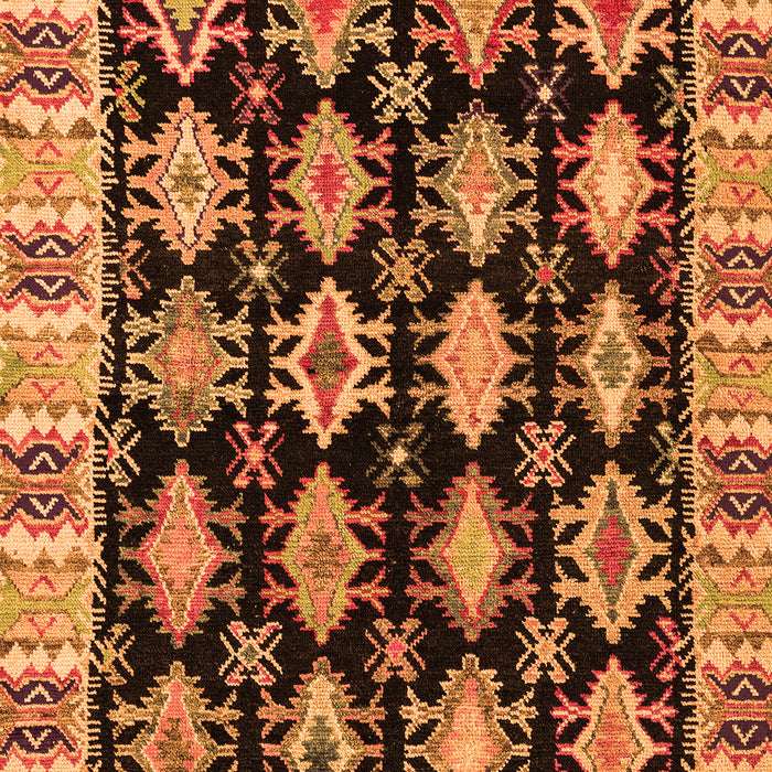 Machine Washable Abstract Orange Modern Area Rugs, wshabs4635org