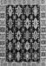 Machine Washable Abstract Gray Modern Rug, wshabs4636gry