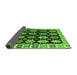 Sideview of Abstract Green Modern Rug, abs4636grn