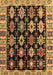 Abstract Brown Modern Rug, abs4636brn