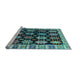 Sideview of Machine Washable Abstract Light Blue Modern Rug, wshabs4636lblu