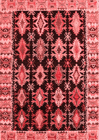 Abstract Red Modern Rug, abs4636red