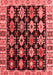 Abstract Red Modern Area Rugs