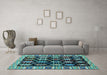 Machine Washable Abstract Light Blue Modern Rug in a Living Room, wshabs4636lblu