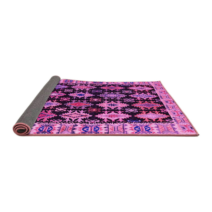 Sideview of Abstract Pink Modern Rug, abs4636pnk