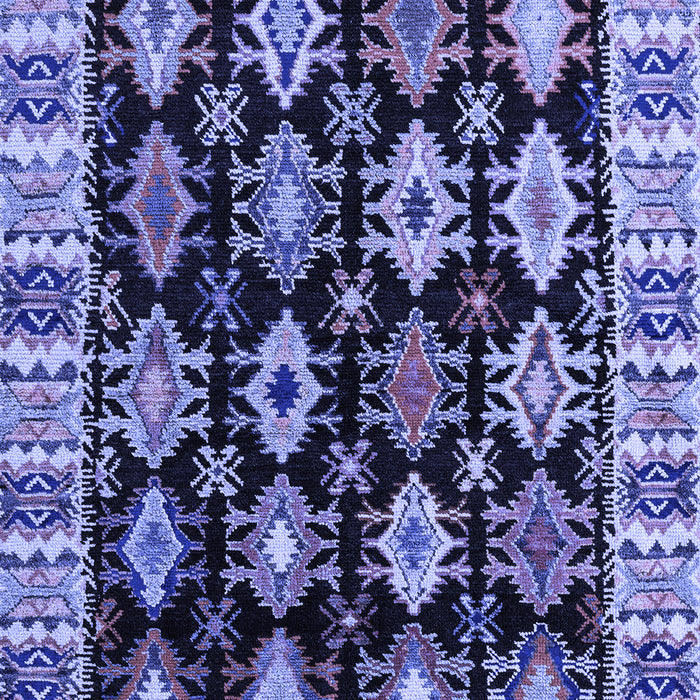 Abstract Blue Modern Rug, abs4636blu