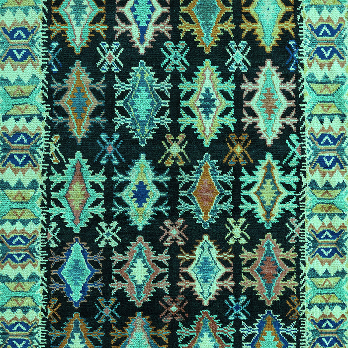 Abstract Turquoise Modern Rug, abs4636turq