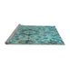 Sideview of Machine Washable Abstract Light Blue Modern Rug, wshabs4637lblu