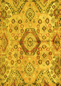 Abstract Yellow Modern Rug, abs4637yw