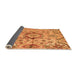 Sideview of Abstract Orange Modern Rug, abs4637org