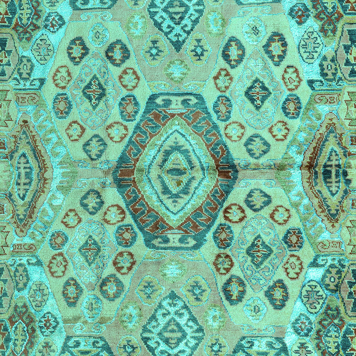 Abstract Turquoise Modern Rug, abs4637turq